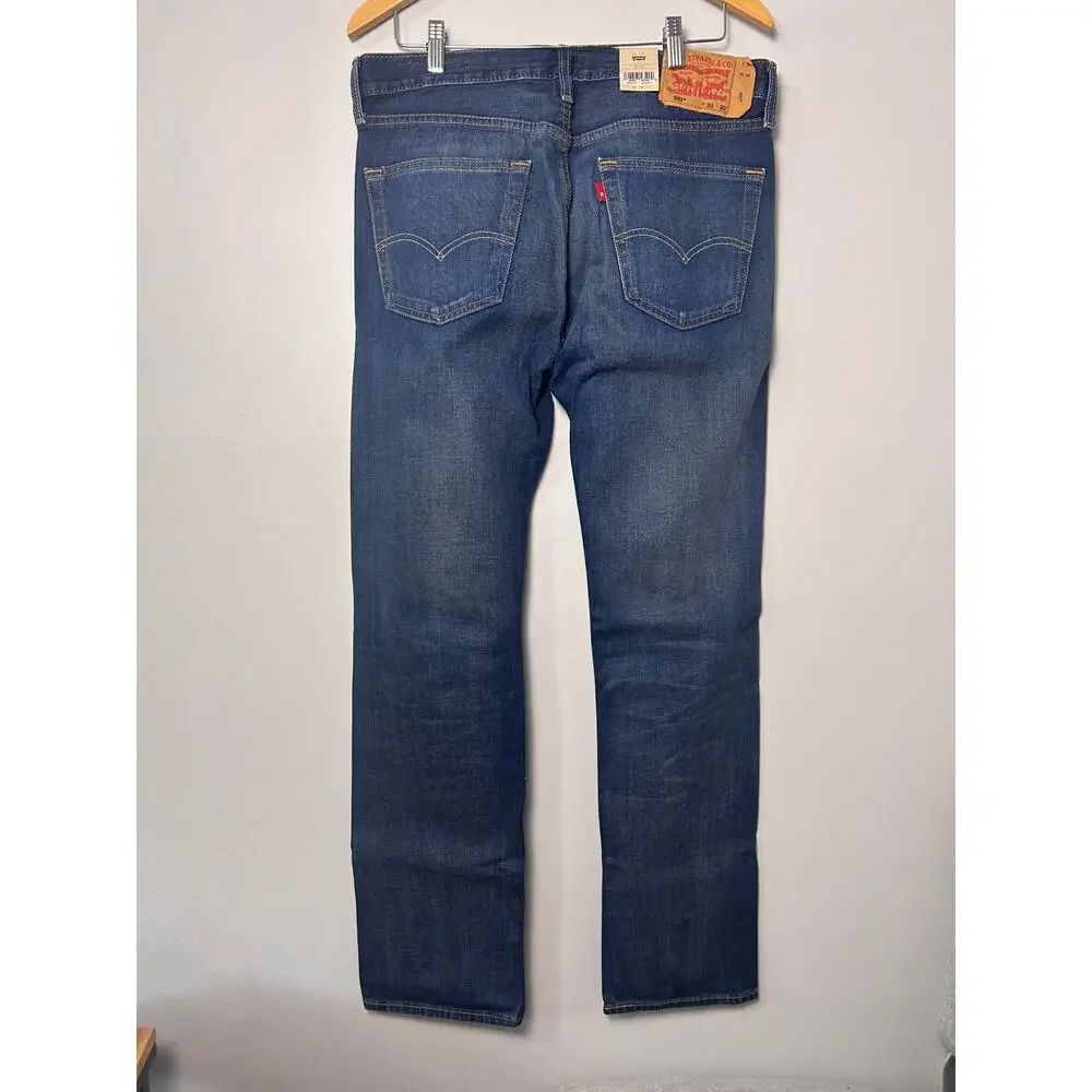 NWT Levi's 501 Original Men's Jeans Dark Wash Straight Leg Denim Levis 33 x 32